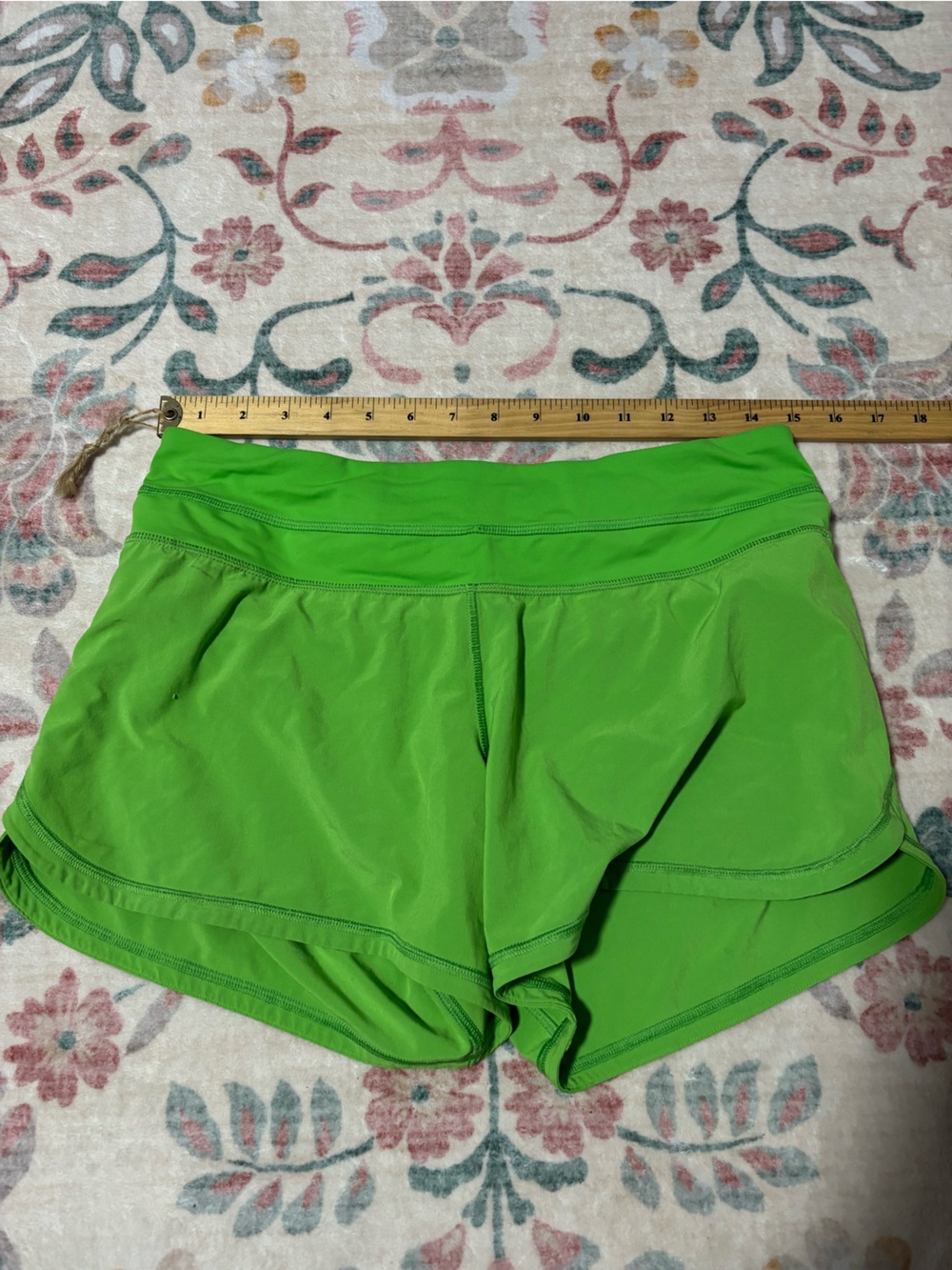 lululemon athletica Bright Green Athletic Shorts